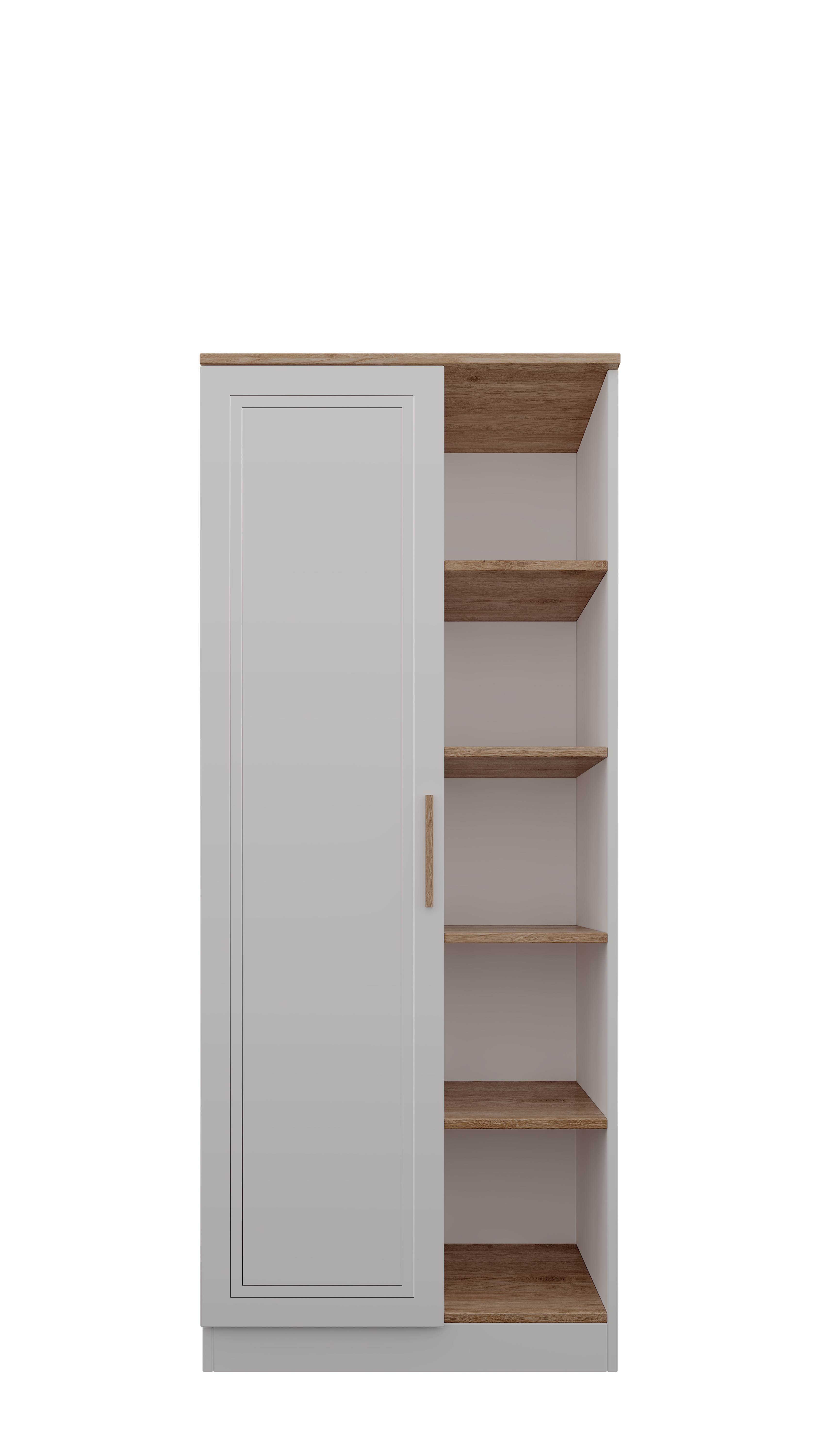 Mia Youth Room Bookcase with Cabinet and Shelves